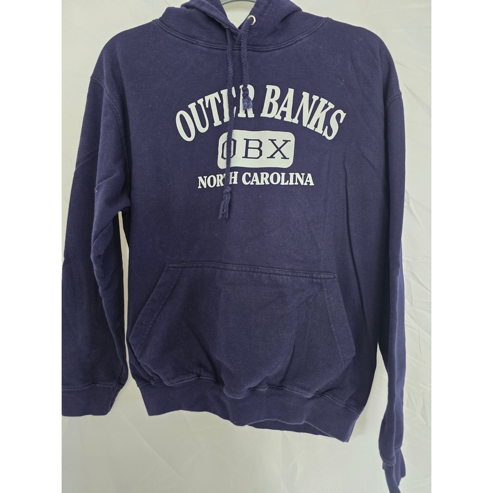 Outer Banks OBX North‎ Carolina Navy Blue Hoodie Sweatshirt Women's Size M